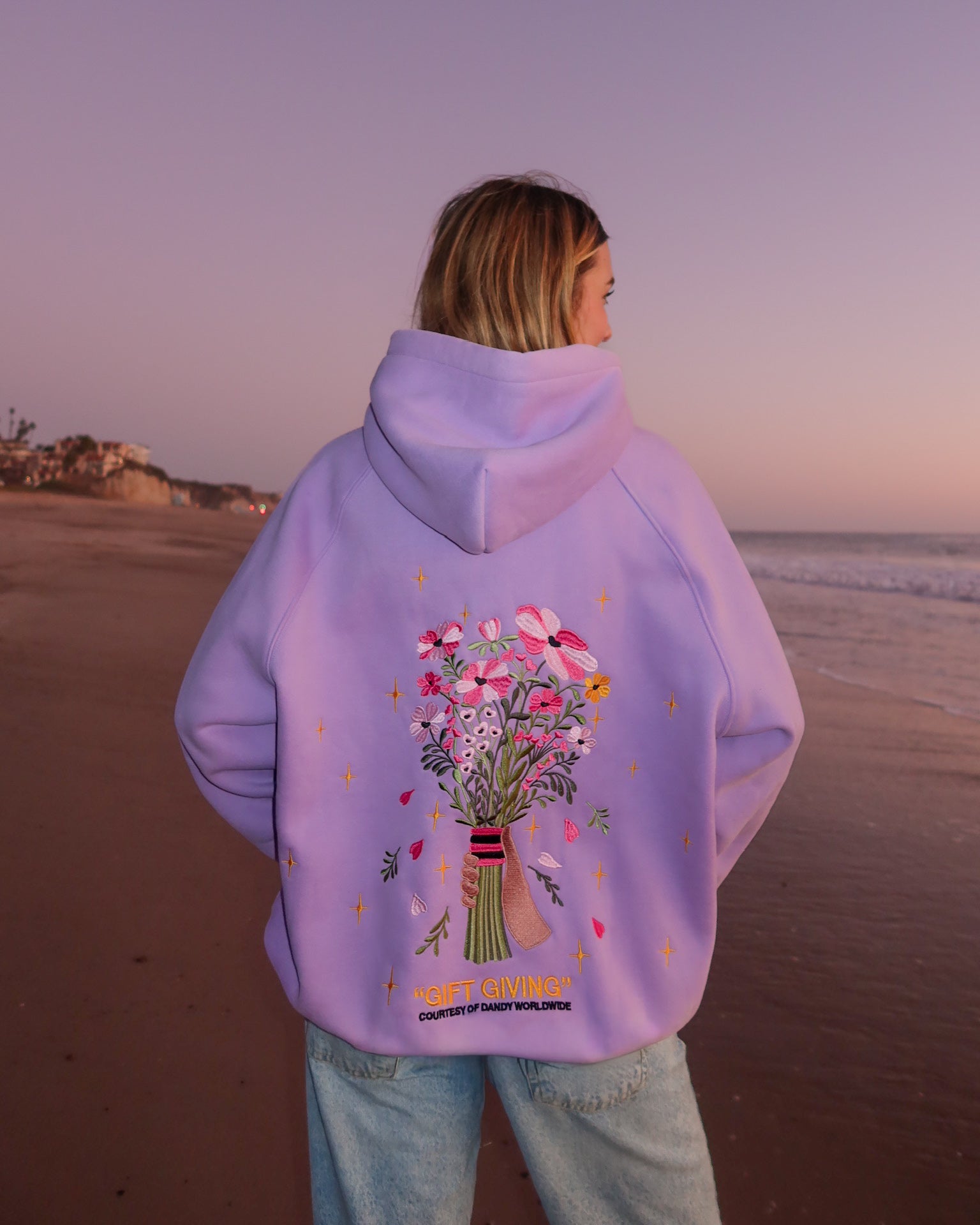 Gift Giving Oversized Lux Hoodie in Lavender