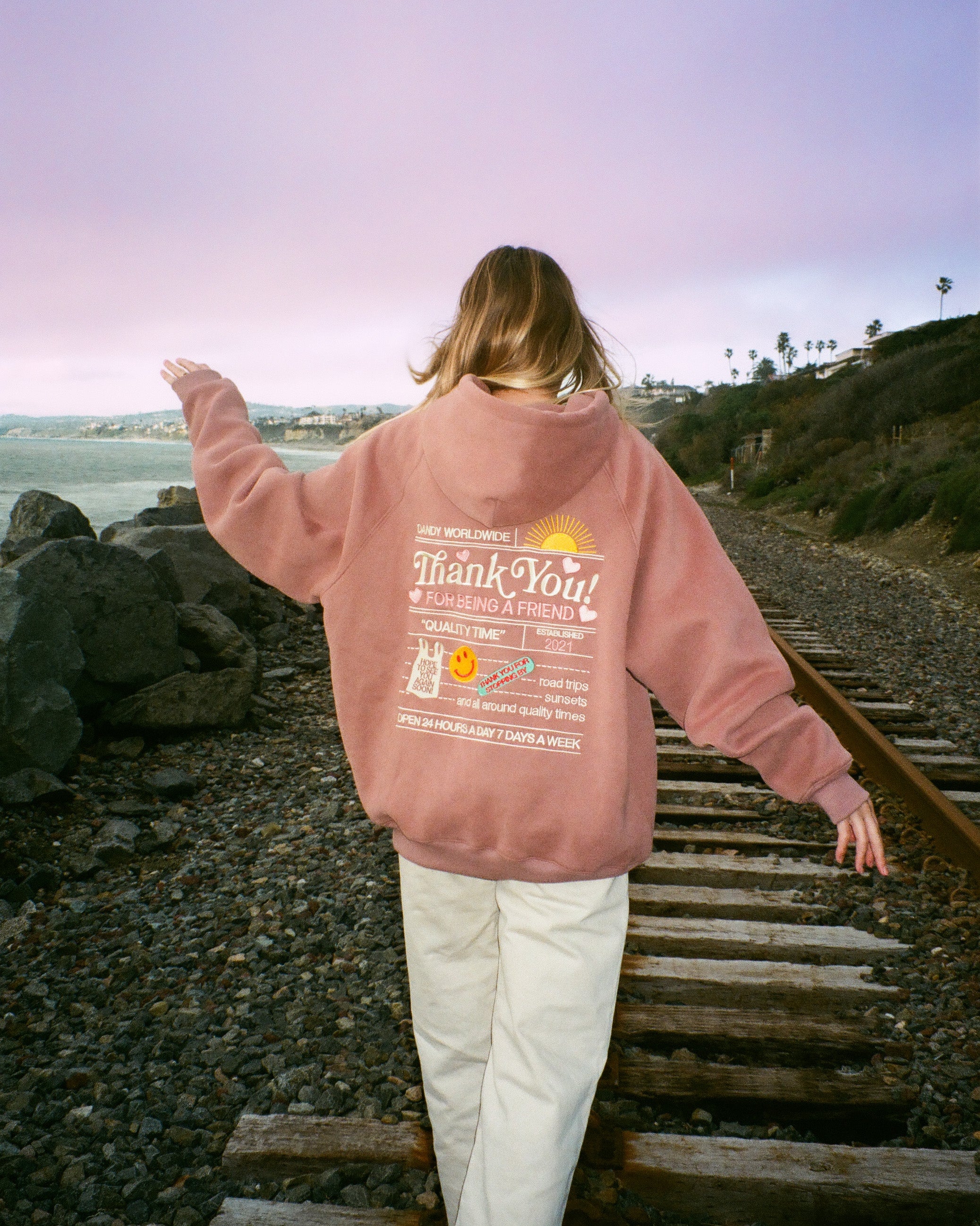Quality Time Oversized Lux Hoodie in Light Brown
